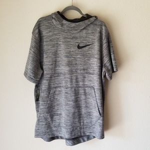 Nike dryfit short sleeve basketball hoodie